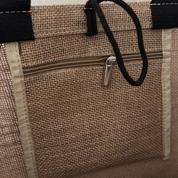 Monogrammed Jute Market Tote - Picture 6 of 7